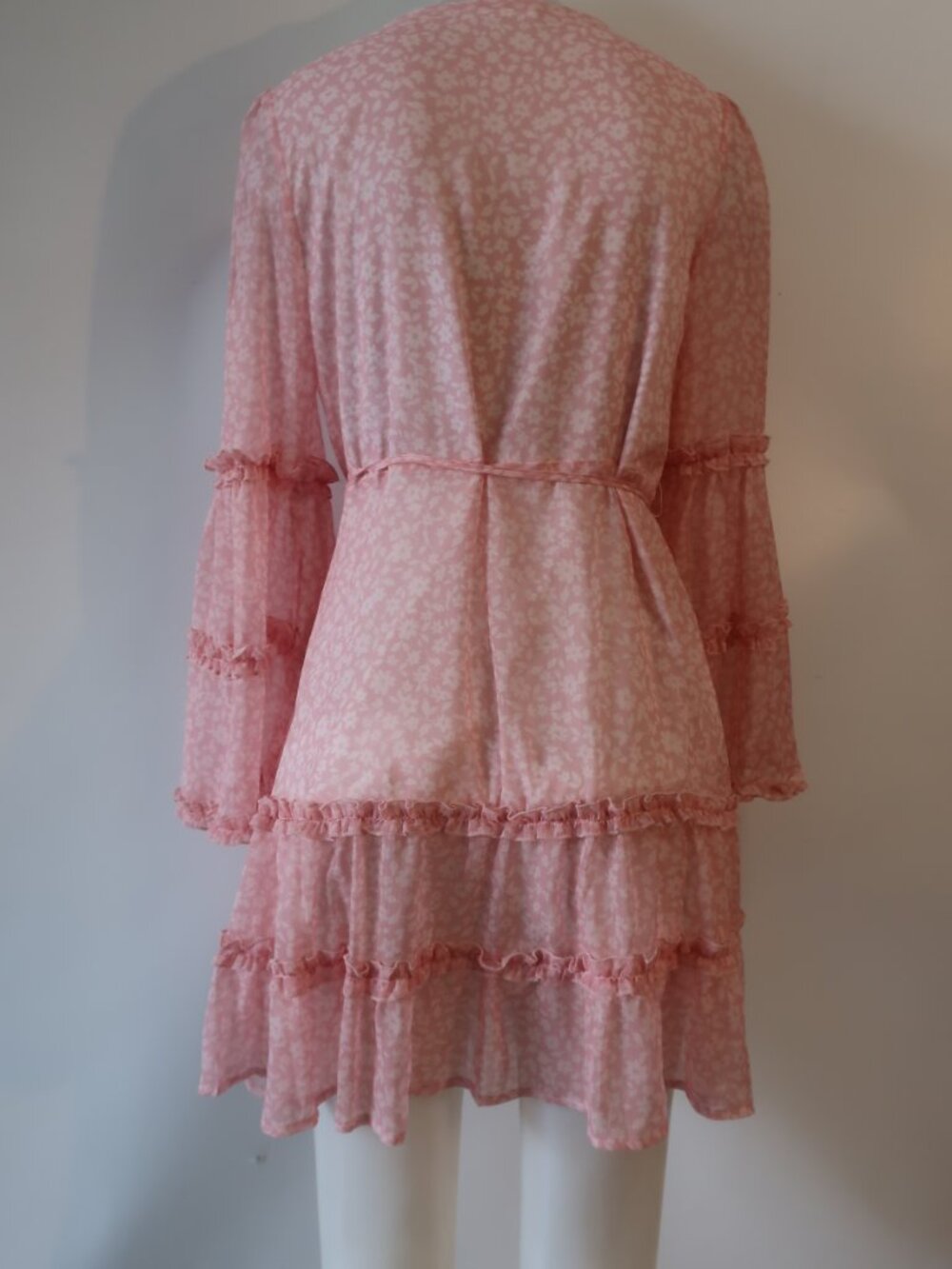 Womens Cupshe Pink Floral Print Long Sleeve Dress S - Picture 10 of 12